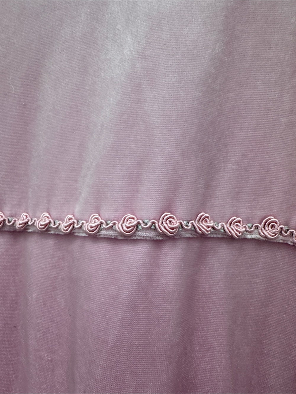 Truly Kids Velvet Dress Girls Large Pink Excellent Rosette Trim Long Sleeve - Picture 2 of 7